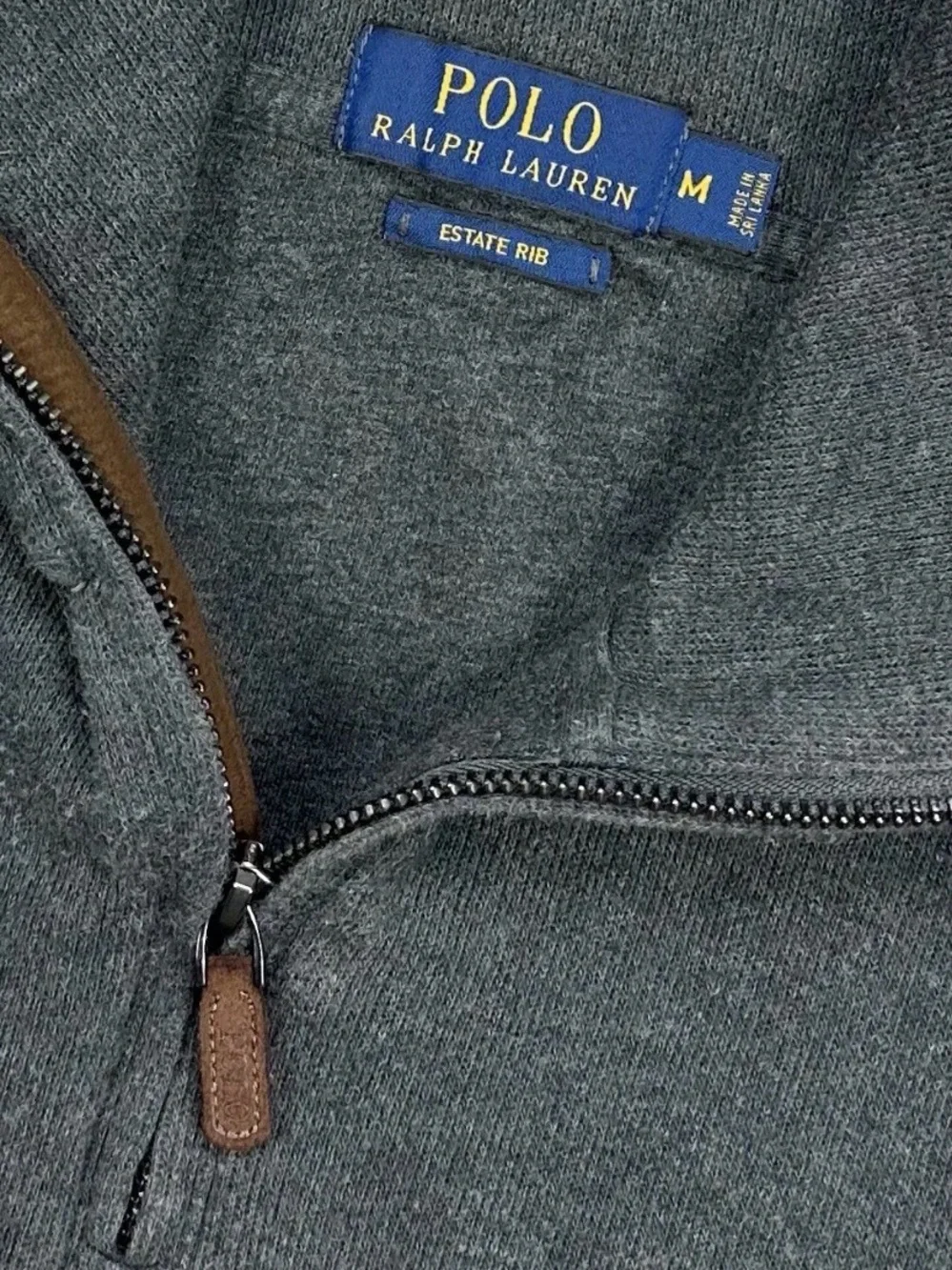 Ralph Lauren Estate Rib Quarter Zip Pullover Sweater